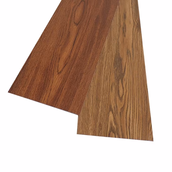 Schwarzer Walnuss-Lvt-PVC-Vinyl-Bodenbelag mit trockener Rückseite / zum Kleben